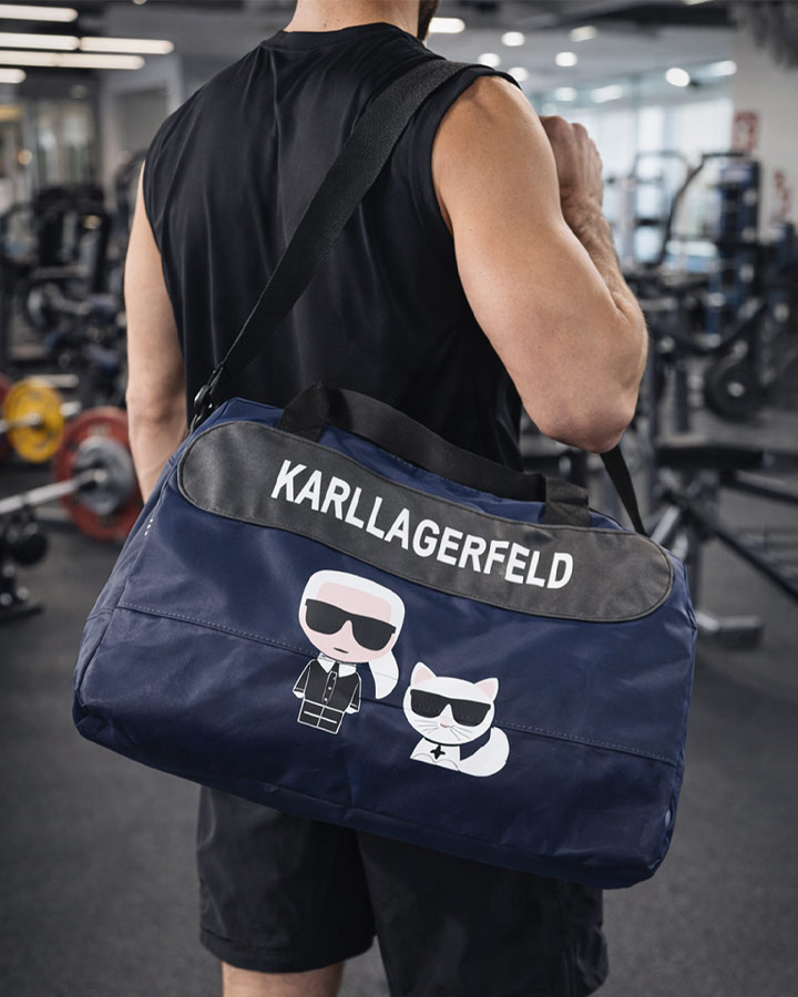 ساک ورزشی مدل karllagerfeld ( سورمه ای)